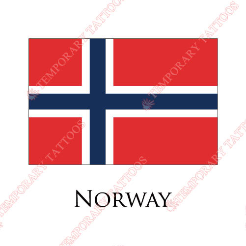 Norway flag Customize Temporary Tattoos Stickers NO.1949